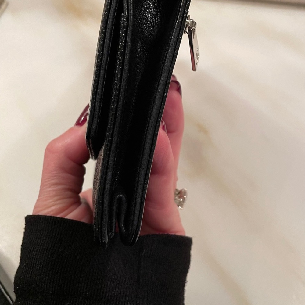 Chanel Black Pebbled Leather Wallet on a Chain - Picture 4 of 13
